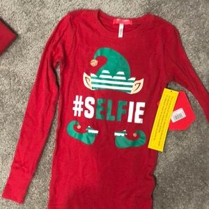 Christmas PJ shirt/matching bottoms